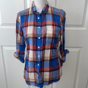 Jcrew the perfect fit shirt flannel size small